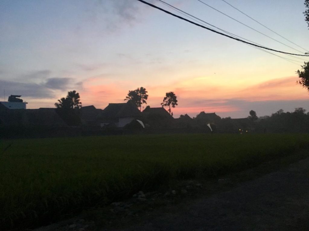 Sunset in Canngu